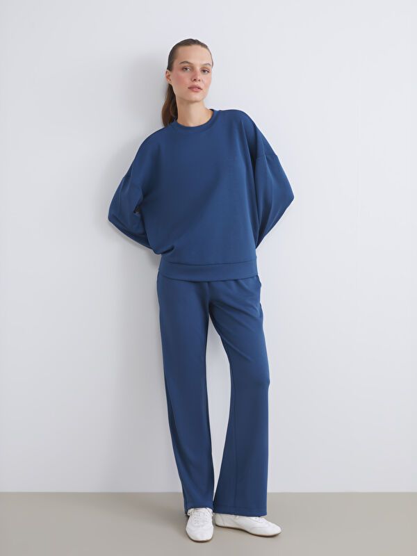 Moudda LC Waikiki - Pantalon en jersey Femme Indigo foncé - Tunisie 1