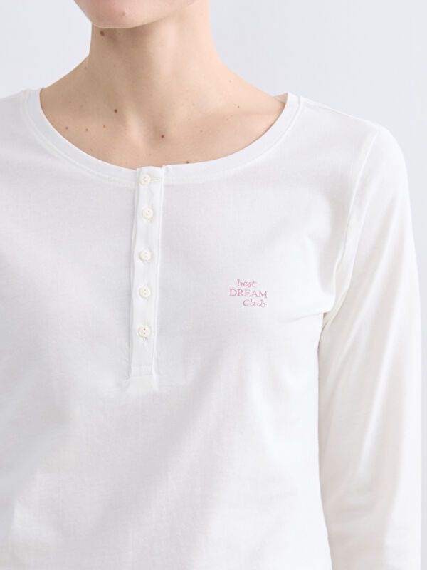 Moudda LC Waikiki - Pyjama manches longues en jersey pour Femme - Tunisie 3