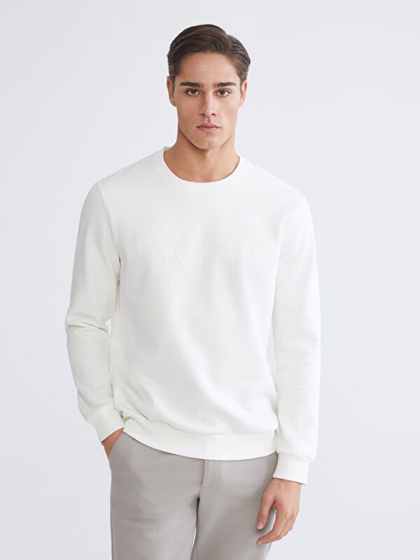 Moudda LC Waikiki - Sweatshirt imprimé basique - Tunisie 1