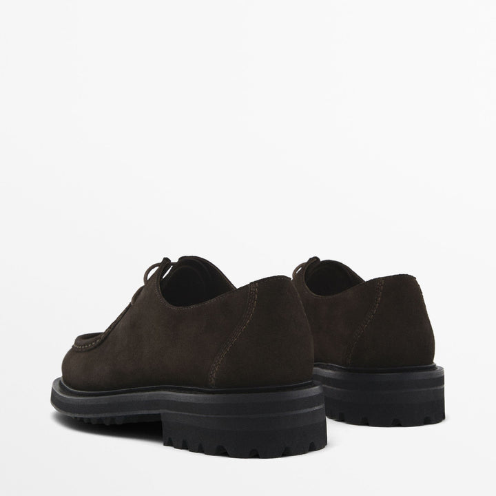 Moudda Massimo Dutti - Chaussure bordeaux daim St. Moritz - Tunisie 6