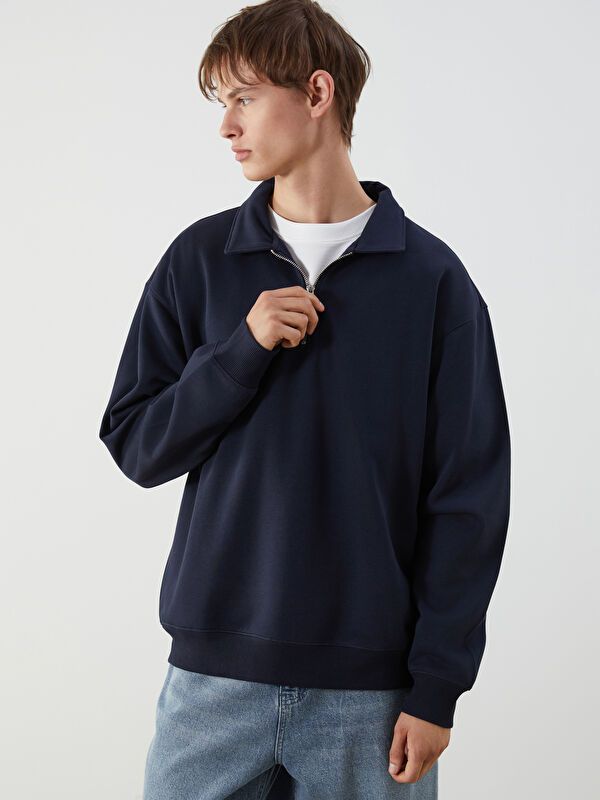 Moudda LC Waikiki - Sweatshirt en jersey Homme Marine - Tunisie 1