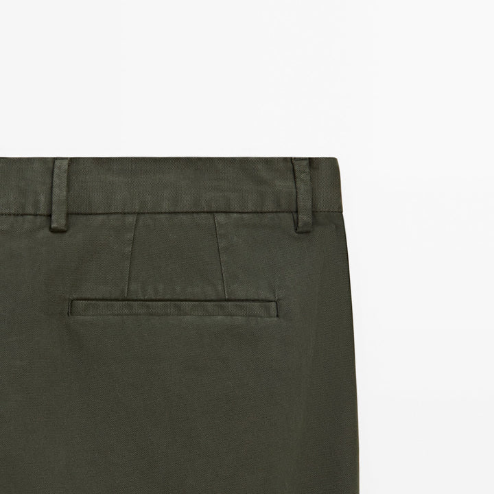 Moudda Massimo Dutti - Pantalon sergé cassé coupe slim - Tunisie 7