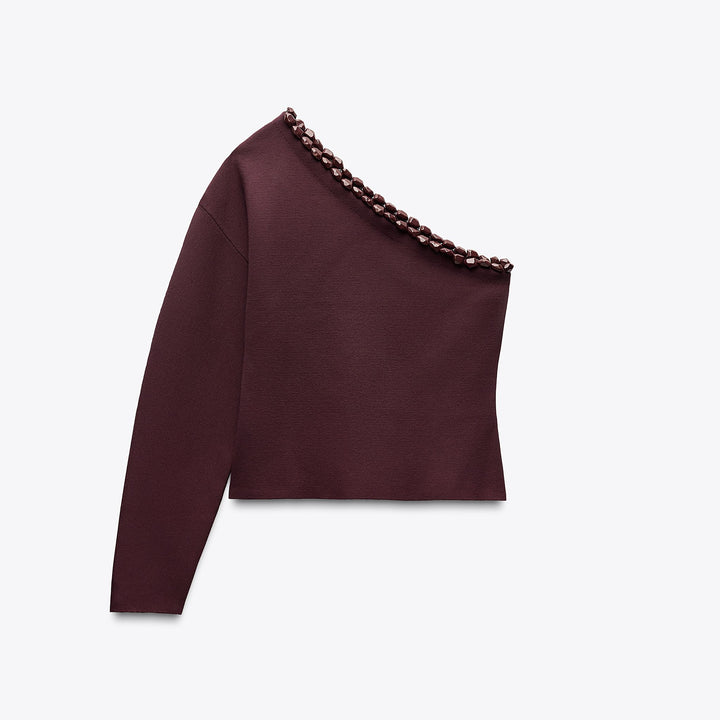 Moudda ZARA - Pull asymétrique avec boules - Tunisie 1