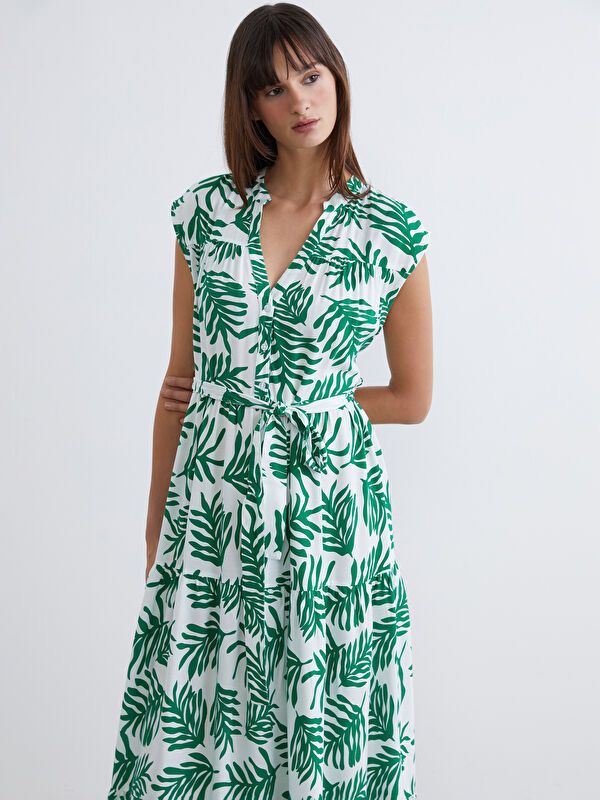 Moudda LC Waikiki - Robe manches courtes en tissu pour Femme - Tunisie 2