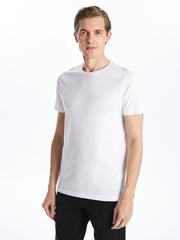 Moudda LC Waikiki - T-shirt basique col rond manches courtes en jersey - Tunisie 1