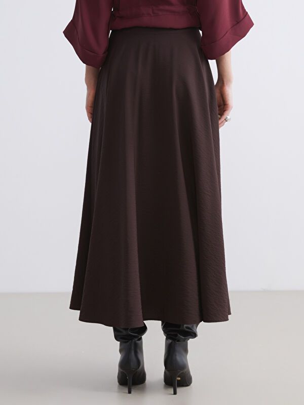 Moudda LC Waikiki - Jupe tissée Femme Brun foncé - Tunisie 4