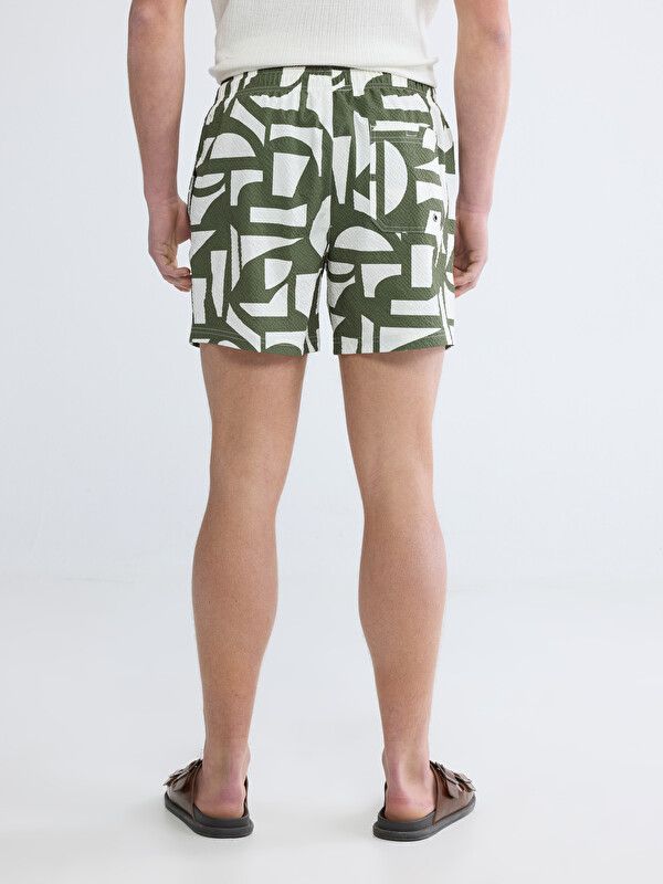 Moudda LC Waikiki - Maillot de bain pour Homme couleur Vert imprimé - Tunisie 4