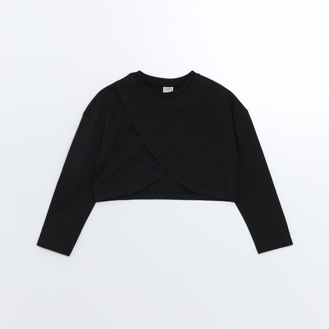 Moudda LC Waikiki - Body en jersey manches longues Fille Noir - Tunisie 2