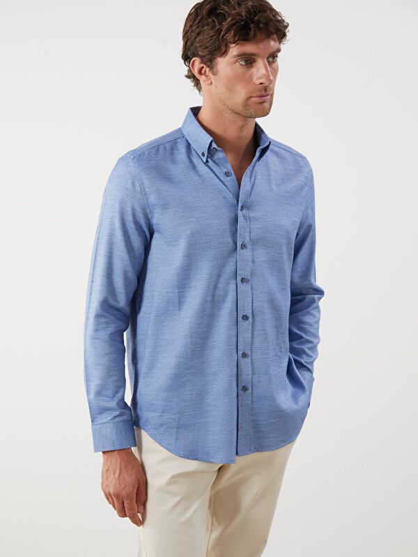 Moudda LC Waikiki - Chemise tissée à manches longues pour Hommes - Tunisie 1