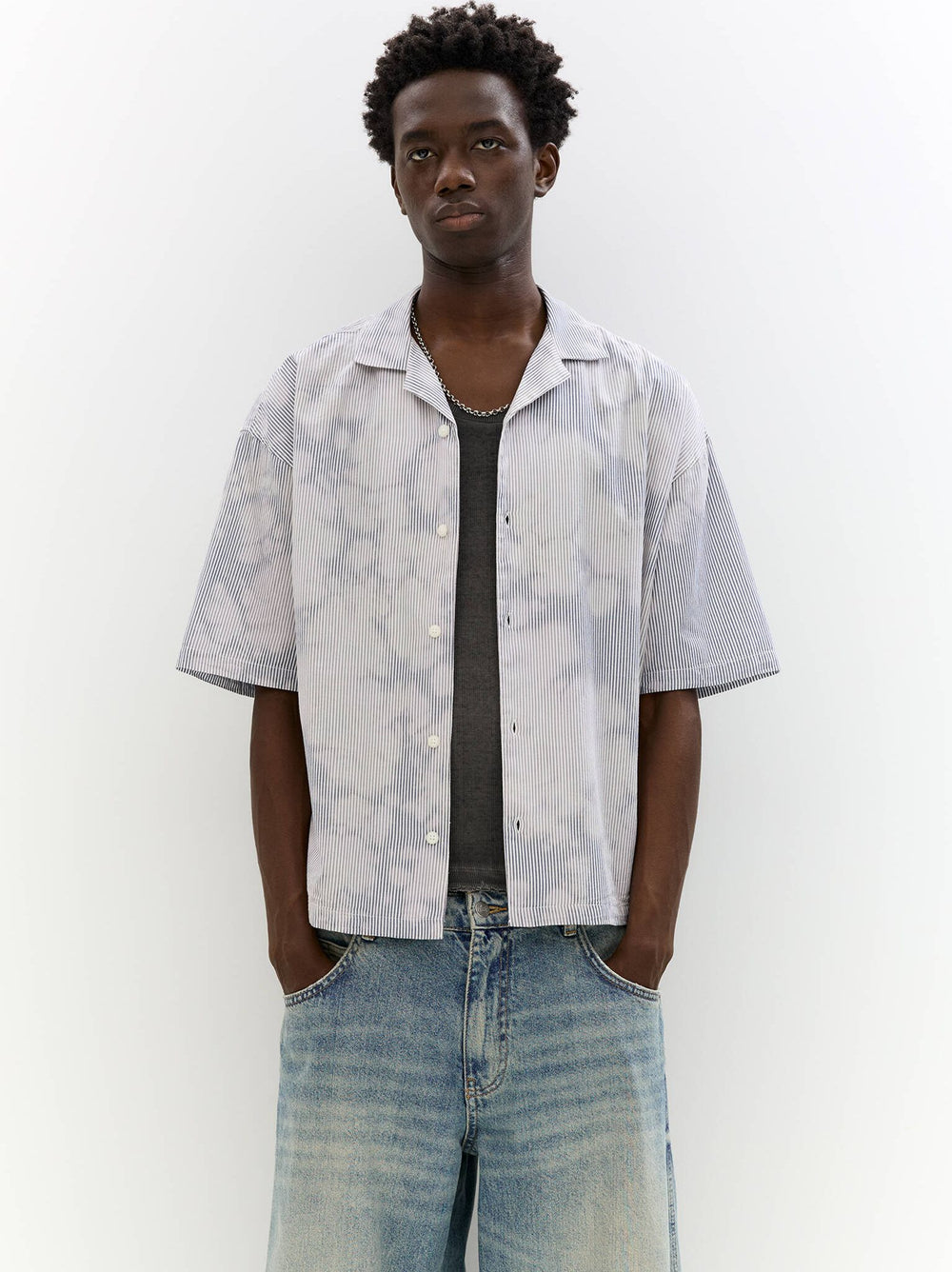 Moudda PULL & BEAR - Chemise - Popeline Lavée & Rayures - Tunisie 2