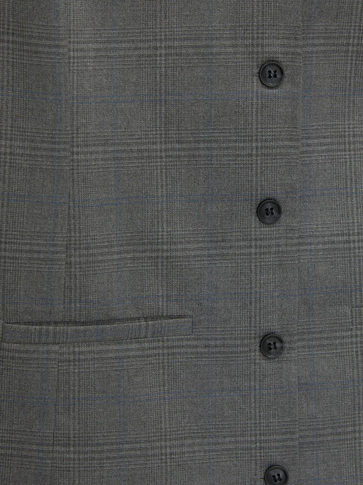 Moudda PULL & BEAR - Gilet - Dos Nageur, Col Piqué & Carreaux Gris - Tunisie 4