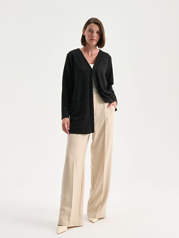 Moudda LC Waikiki - Cardigan jersey Femme Noir - Tunisie 2