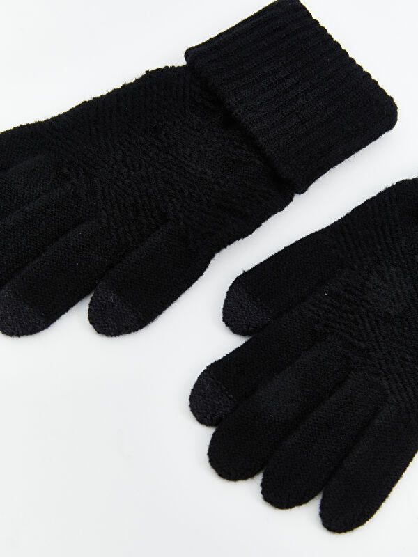 Moudda LC Waikiki - Gants tricot Femme Noir - Tunisie 2