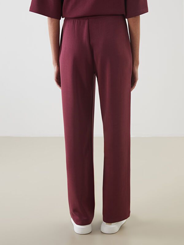 Moudda LC Waikiki - Pantalon en jersey Femme Bordeaux - Tunisie 4