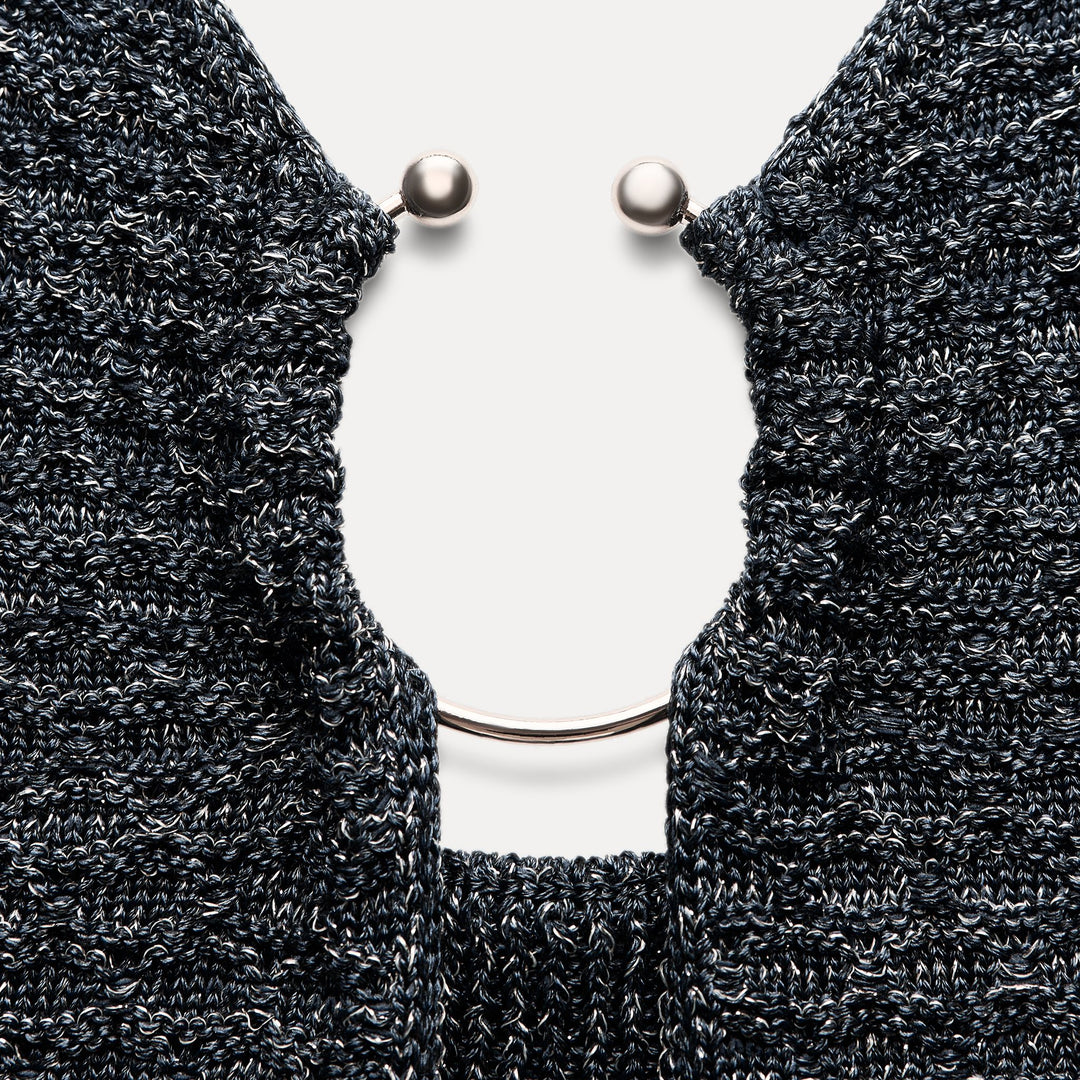 Moudda ZARA - Robe découpe décolleté sphère dorée - Tunisie 4