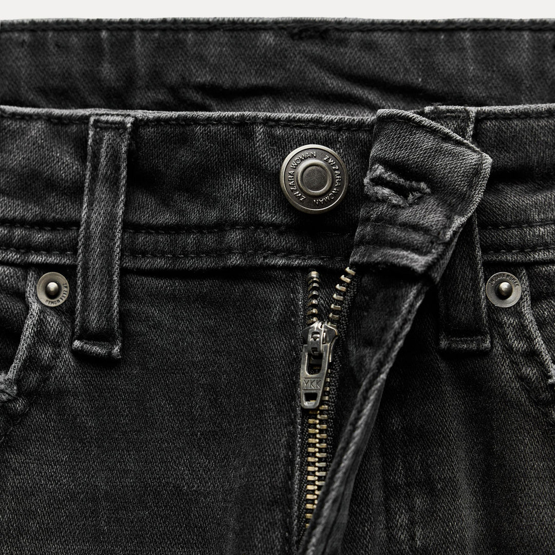 Moudda ZARA - Jean relaxed slim noir antique - Tunisie 4