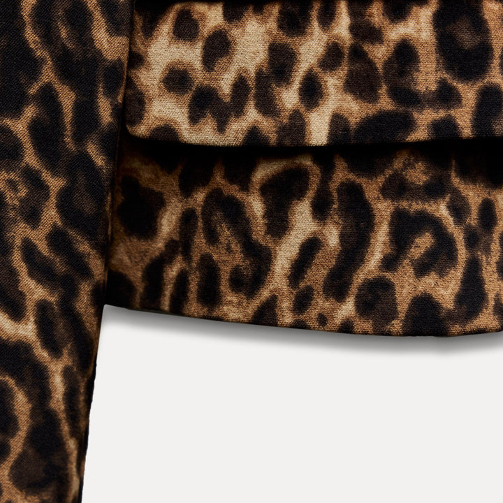 Moudda ZARA - Veste courte en fustan imprimée léopard coordonnée - Tunisie 4