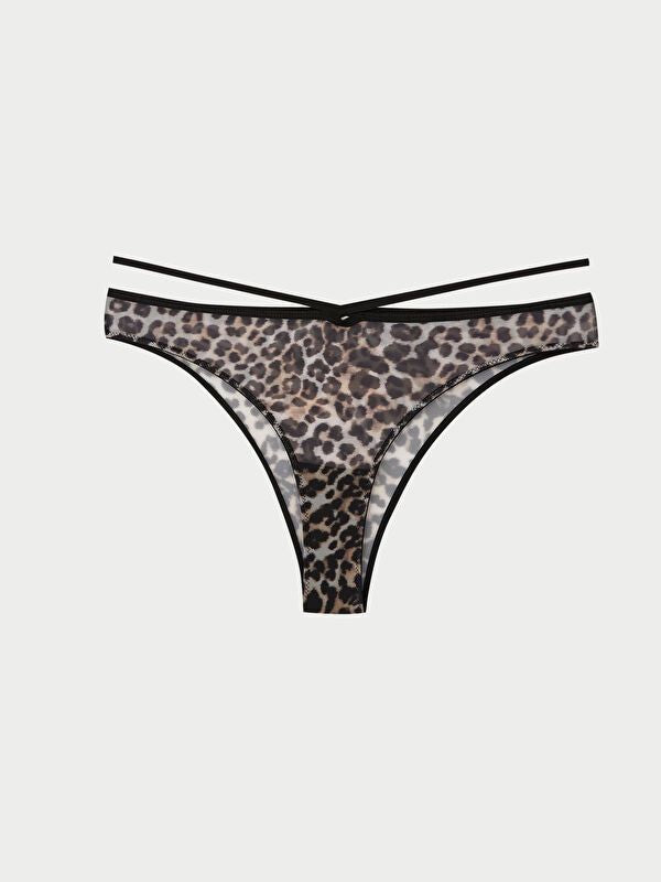 Moudda LC Waikiki - Culotte jersey Femme Imprimé marron - Tunisie 1