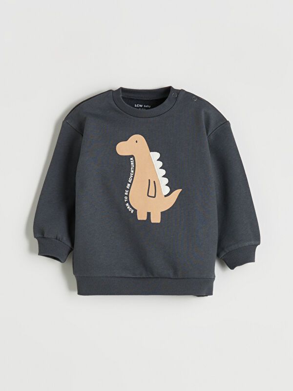 Moudda LC Waikiki - Ensemble manches courtes en jersey couleur Gris foncé pour garçons - Tunisie 2