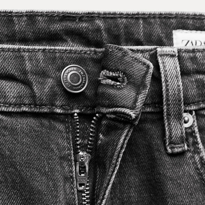 Moudda ZARA - Jean slim ourlet retroussé gris - Tunisie 4