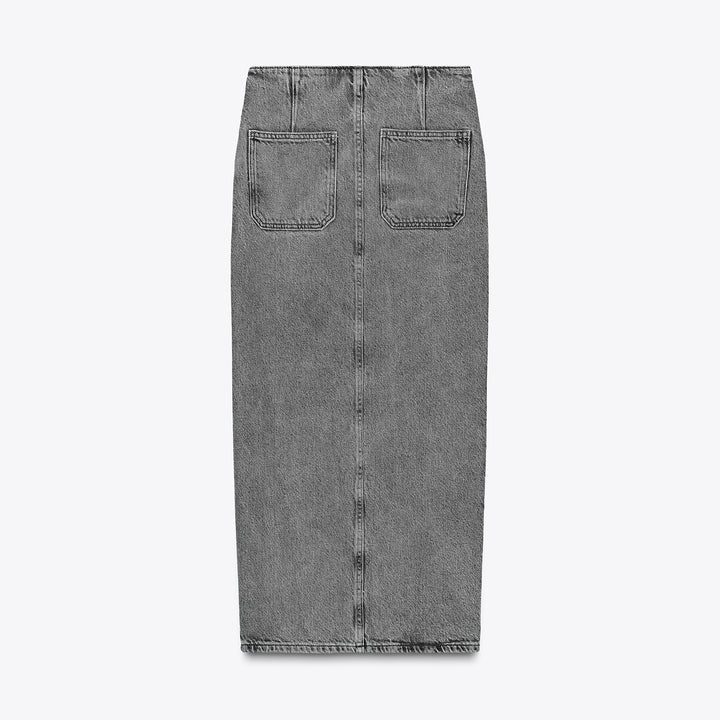 Moudda ZARA - Jupe Denim Midi - Croisée & Boutons - Tunisie 2
