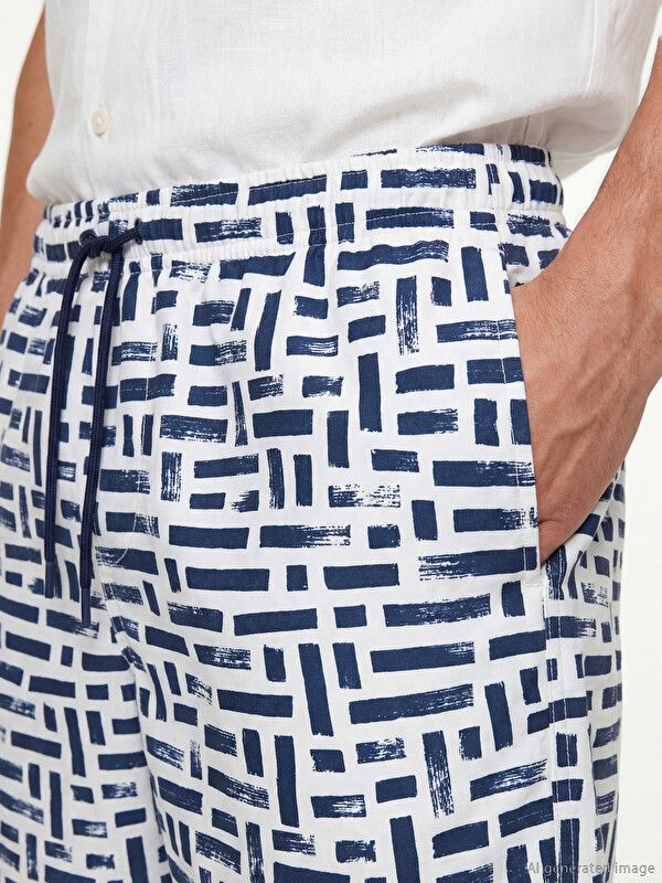 Moudda LC Waikiki - Maillot de bain pour Homme couleur Bleu marine imprimé - Tunisie 3