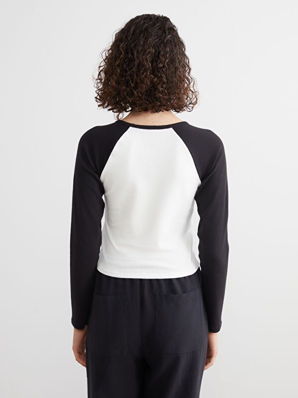 Moudda LC Waikiki - Body en jersey manches longues Femme Ecru - Tunisie 4