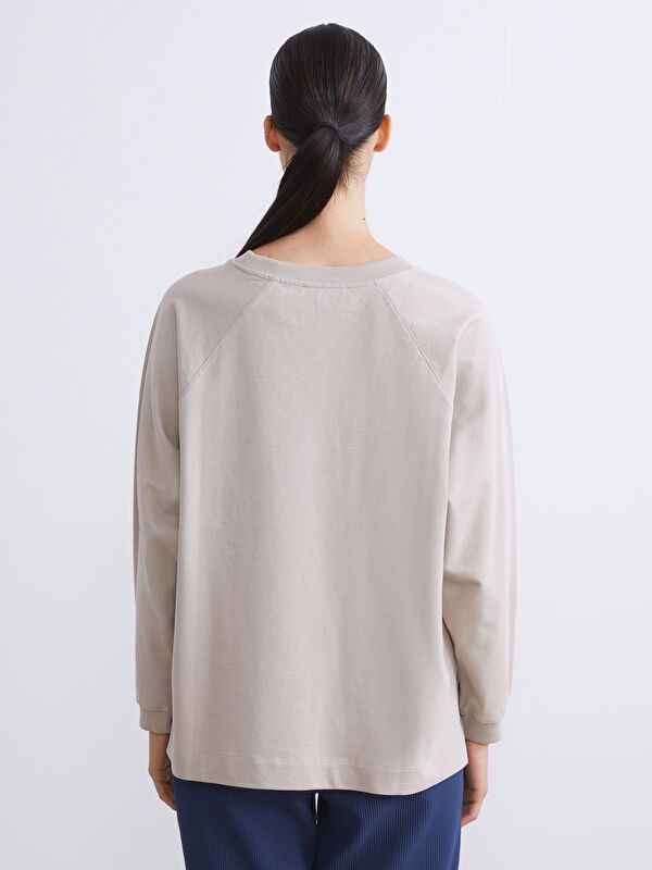 Moudda LC Waikiki - Body jersey manches longues Femme Beige - Tunisie 4