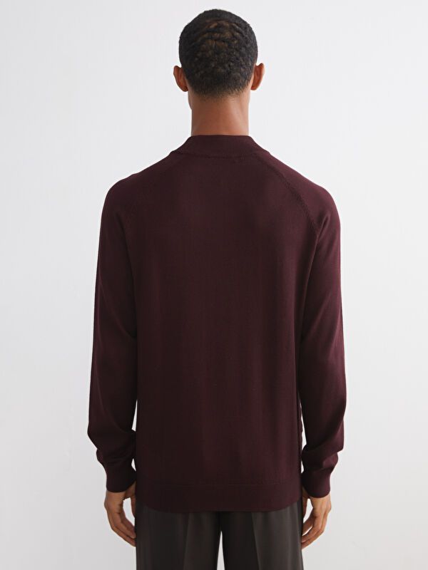 Moudda LC Waikiki - Pull en tricot Homme Bordeaux - Tunisie 4