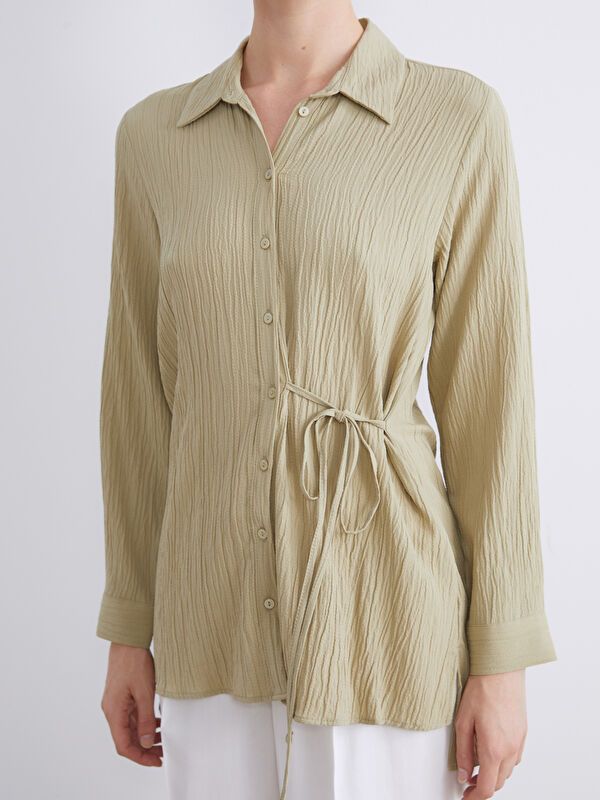 Moudda LC Waikiki - Tunique à manches longues Femme Vert clair - Tunisie 3