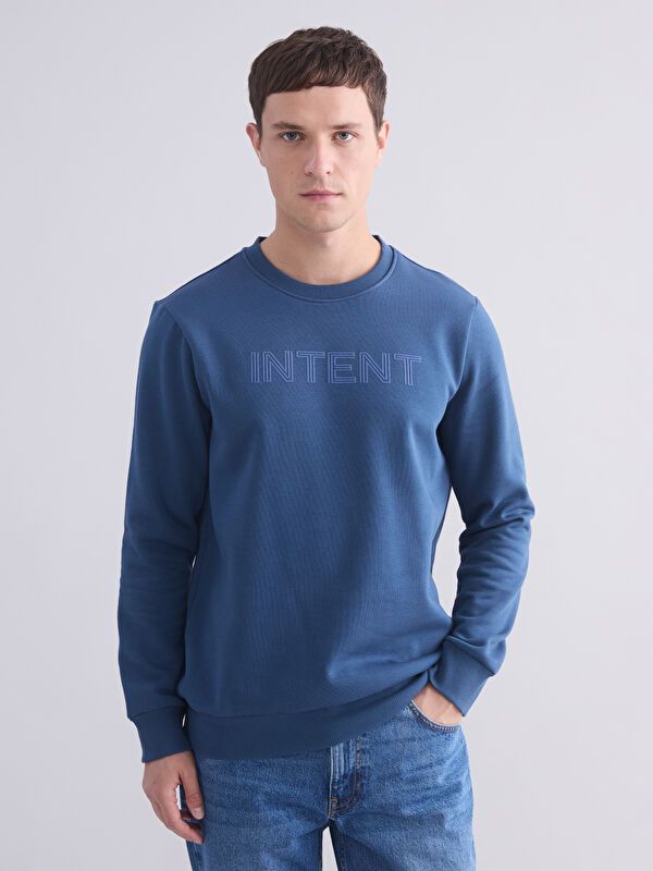 Moudda LC Waikiki - Sweat-shirt basique en jersey imprimé pour Hommes - Tunisie 1