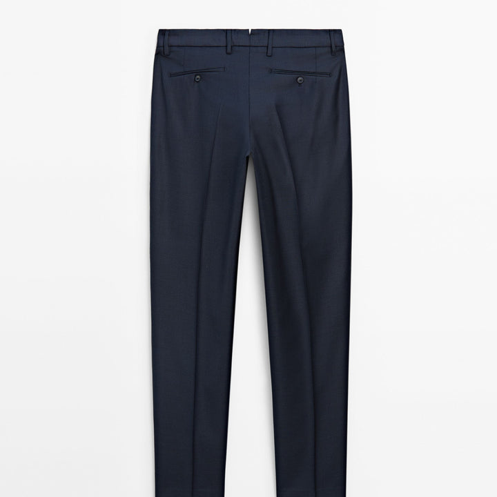 Moudda Massimo Dutti - Pantalon costume carreaux bleus - Tunisie 3