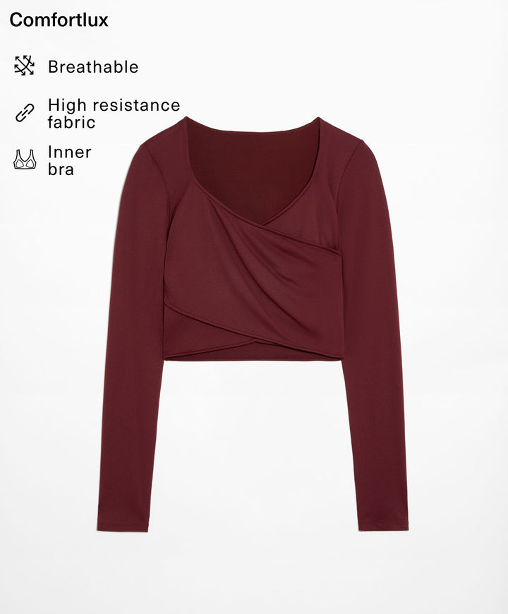 Moudda Oysho - T-Shirt Comfortlux Bandes Croisées - Tunisie 3