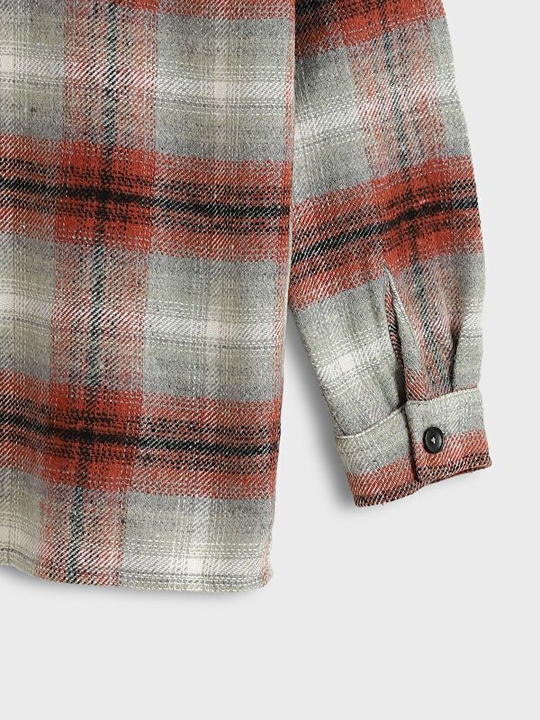 Moudda LC Waikiki - Chemise tissée manches longues Garçon Bordeaux léger c - Tunisie 3