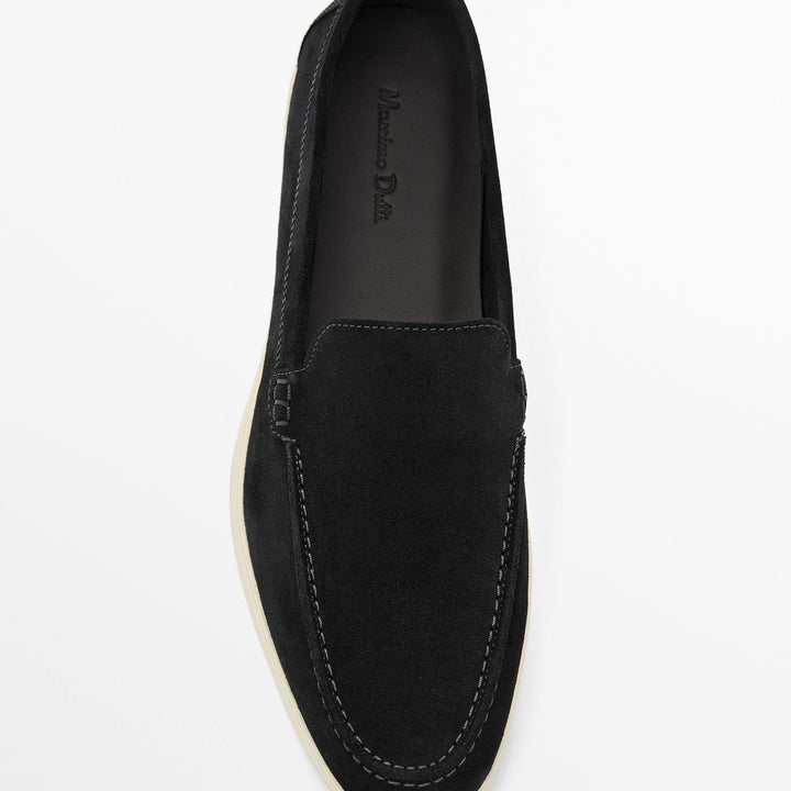 Moudda Massimo Dutti - Mocassin daim bleu - Tunisie 6