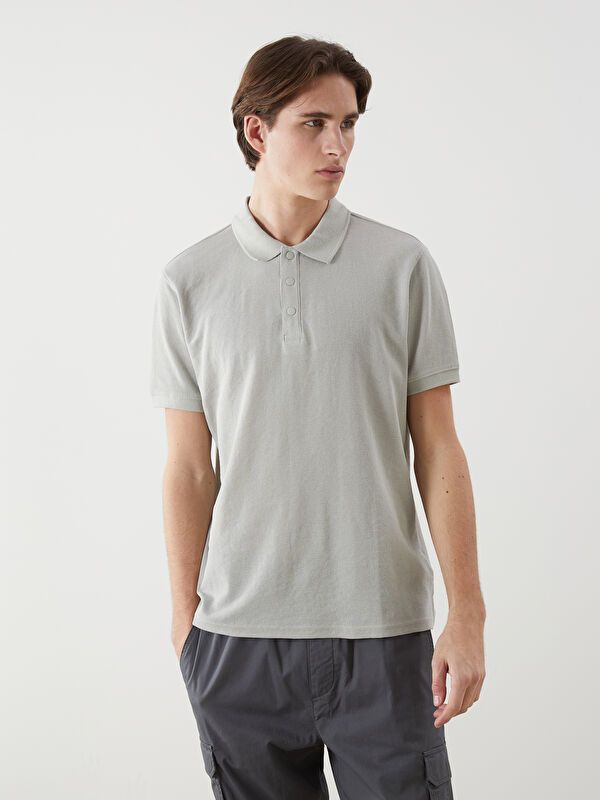 Moudda LC Waikiki - T-shirt col polo manches courtes en jersey pour Homme - Tunisie 1