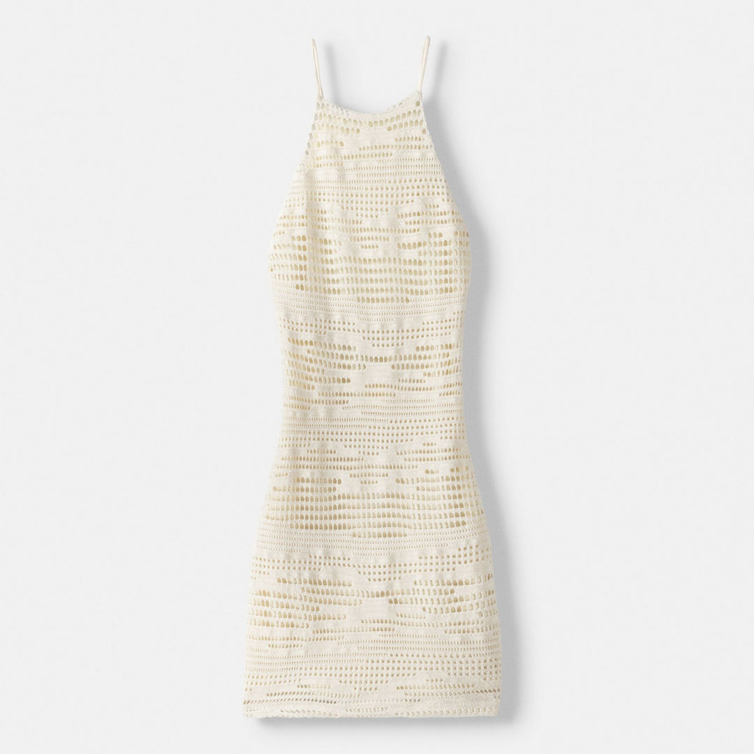 Moudda BERSHKA - Beige – robe courte rustique - Tunisie 1