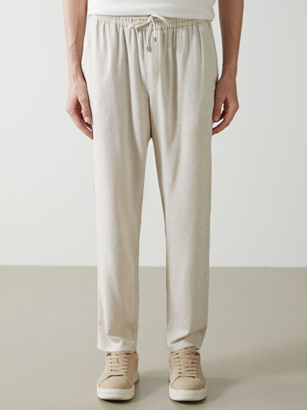 Moudda LC Waikiki - Pantalon tissé moyen Homme Beige - Tunisie 2