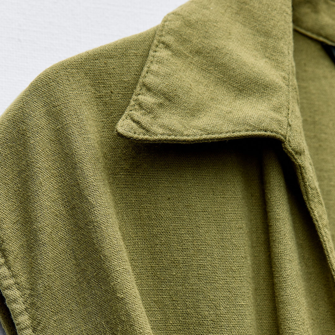 Moudda ZARA - Combinaison manches courtes lin/viscose nouée à la taille - Tunisie 1