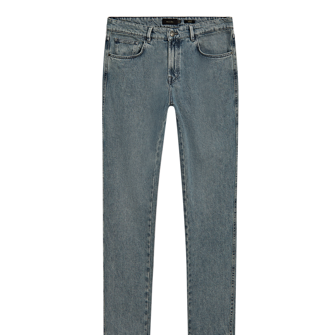 Moudda Massimo Dutti - Pantalon jean gris clair coupe fuselée - Tunisie 1