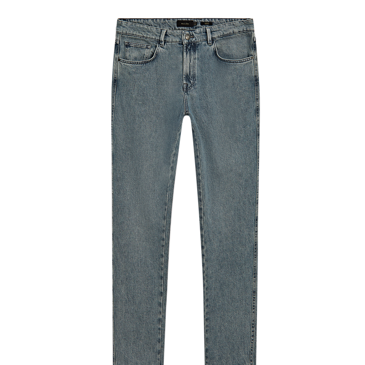 Moudda Massimo Dutti - Pantalon jean gris clair coupe fuselée - Tunisie 1