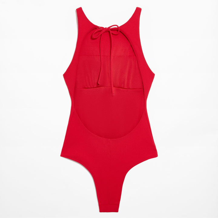 Moudda Oysho - Maillot de Bain Mousse Amovible Halter Capsule Piqué - Tunisie 1