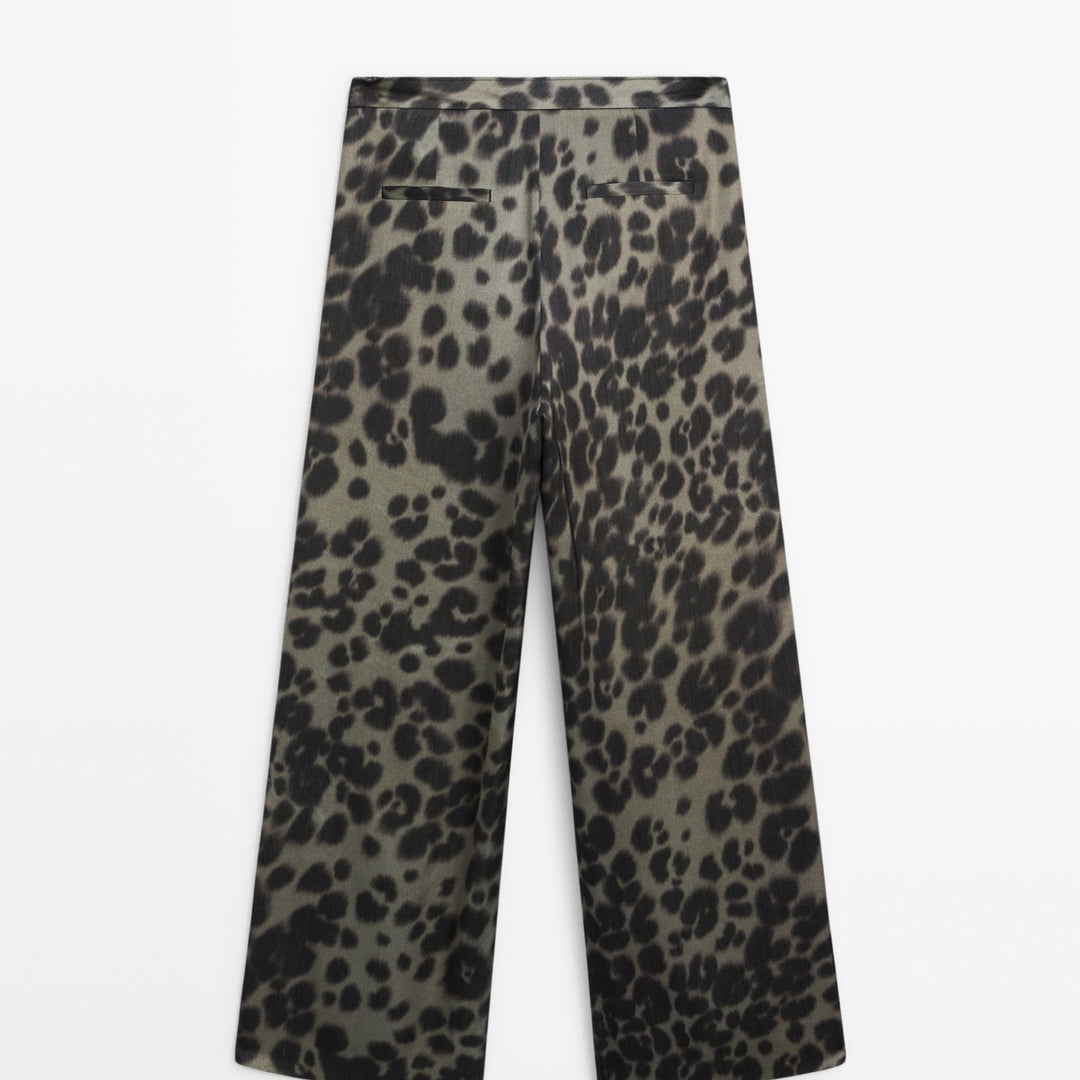 Moudda Massimo Dutti - Pantalon coordonné vert léopard - Tunisie 4