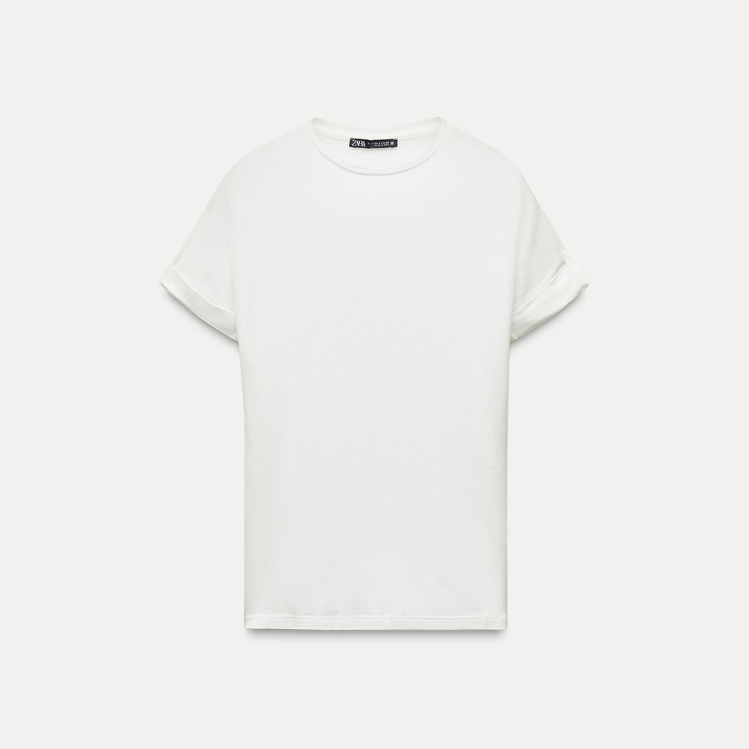 Moudda ZARA - T-shirt lyocell/viscose/laine/élasthanne, tissu tourné - Tunisie 1