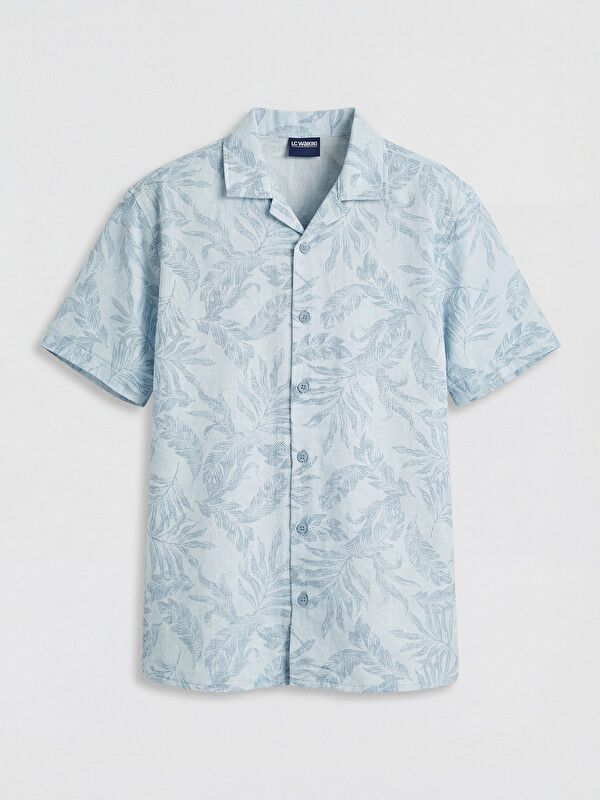 Moudda LC Waikiki - Chemise manches courtes en tissu pour Garçon couleur Bleu imprimé - Tunisie 1