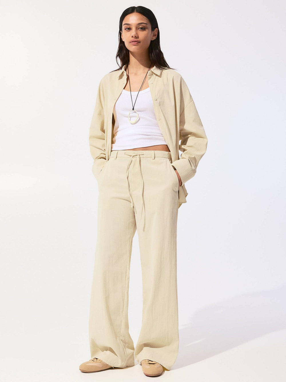 Moudda PULL & BEAR - Pantalon Droit Jogger - Cordon - Tunisie 2
