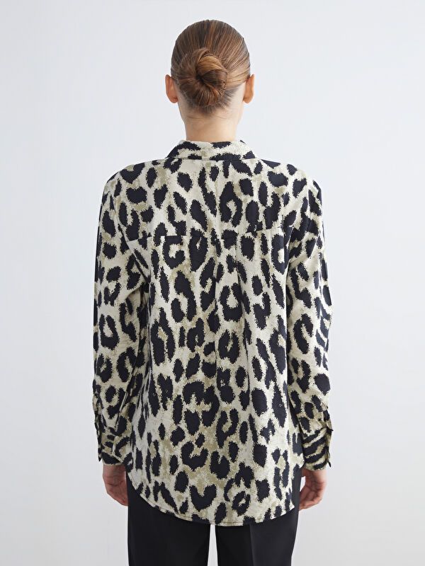 Moudda LC Waikiki - Chemise tissée imprimée manches longues Femme Imprimé mélange - Tunisie 4