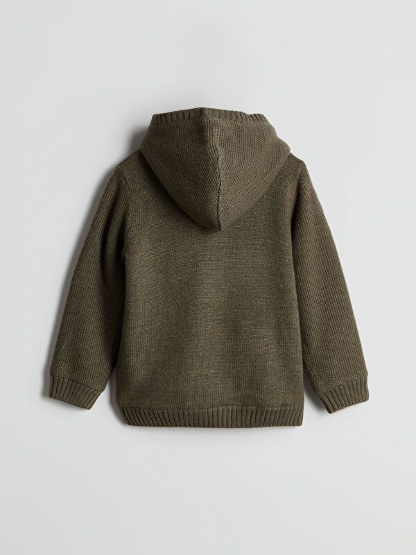 Moudda LC Waikiki - Cardigan en tricot Garçon Mélange kaki - Tunisie 3