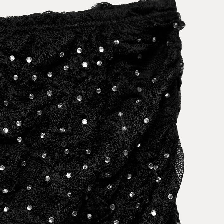 Moudda ZARA - Jupe Midi en Dentelle et Strass - Tunisie 3