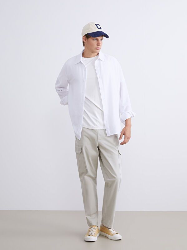 Moudda LC Waikiki - Chemise tissée manches longues Homme Buxe blanc - Tunisie 2